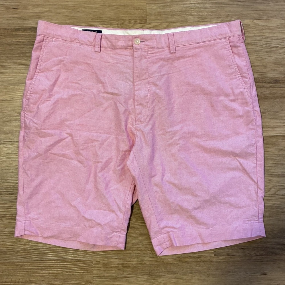 Polo Ralph Lauren Chino Shorts Men's 40 Classic Fit Golf Casual Pink Preppy